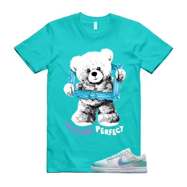 PIC Shirt to match Dunk Low Unlock Your Space Multicolor Ice Blue Phantom Menta Jezsport.com