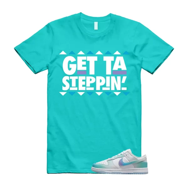 GET Shirt to match Dunk Low Unlock Your Space Multicolor Ice Blue Phantom Menta Jezsport.com