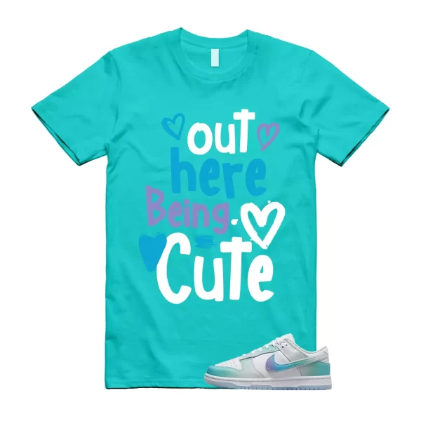 C2 T Shirt to match Dunk Low Unlock Your Space Multicolor Ice Blue Phantom Menta Jezsport.com