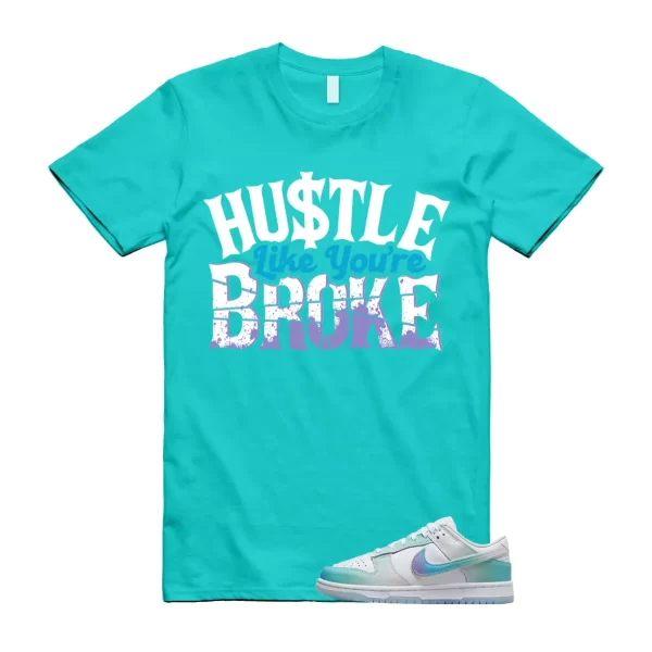 BROKE T Shirt to match Dunk Unlock Your Space Multicolor Ice Blue Phantom Menta Jezsport.com