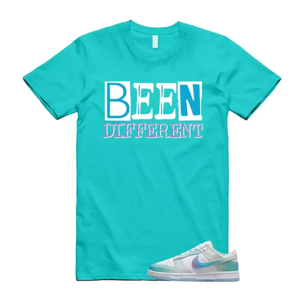 BEEN Shirt to match Dunk Low Unlock Your Space Multicolor Ice Blue Phantom Menta Jezsport.com