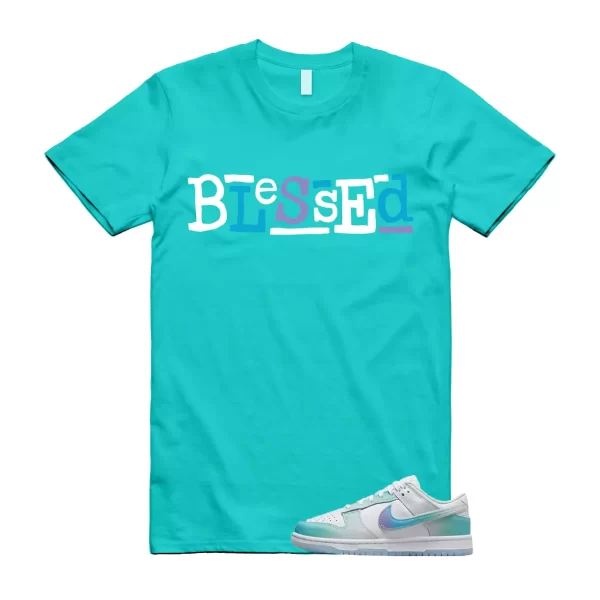 B2 T Shirt to match Dunk Low Unlock Your Space Multicolor Ice Blue Phantom Menta Jezsport.com