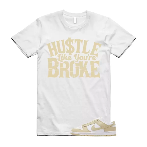 BROKE T Shirt to match Dunk Low Team Gold White Wolf Grey Jezsport.com