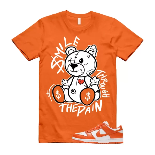 SM2 T Shirt to match Dunk Low SP Syracuse University Orange Blaze White Retro Jezsport.com