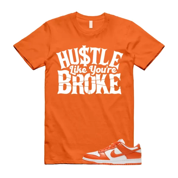 BROKE T Shirt to match Dunk Low SP Syracuse University Orange Blaze White Retro Jezsport.com