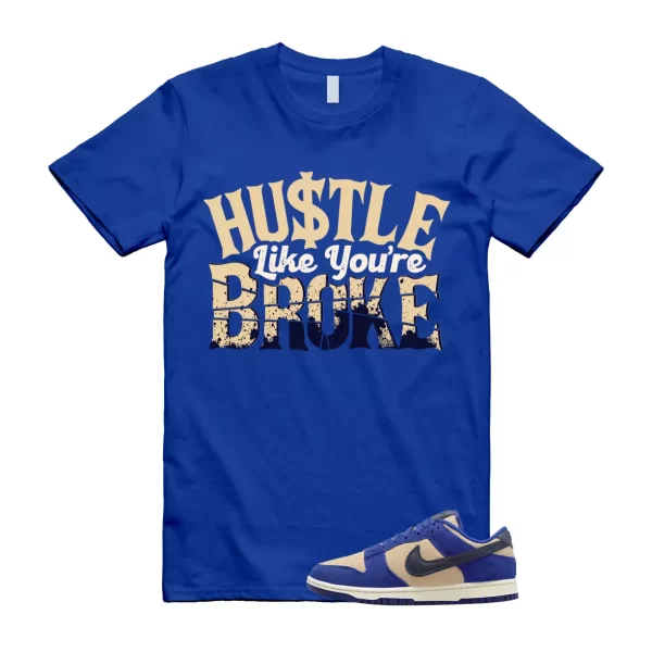 BROKE T Shirt to match Dunk Low LX Royal Blue Suede WMNS Midnight Navy Obsidian Jezsport.com