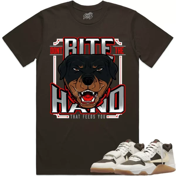 Travis Scott x Jordan Jumpman Jack Sail Shirt to Match - RED DONT BITE Jezsport.com