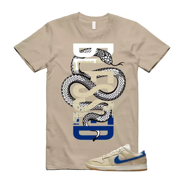 SNAKEBLS T Shirt to match Dunk Low Montreal Bagel Sesame Blue Jay Sand Sail Gold Jezsport.com