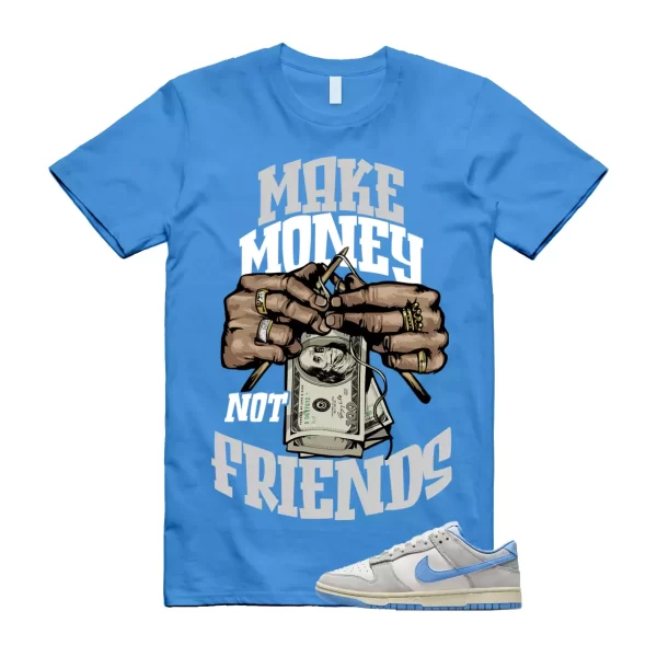 MM T Shirt to match Dunk Low Athletic UNC Blue Light Smoke Grey Iron Ore Sail Jezsport.com