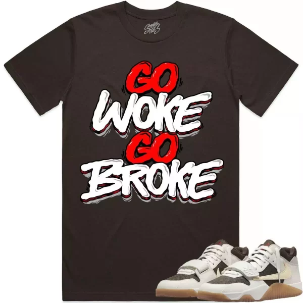 Travis Scott x Jordan Jumpman Jack Sail Shirt to Match - RED GO WOKE GO BROKE Jezsport.com