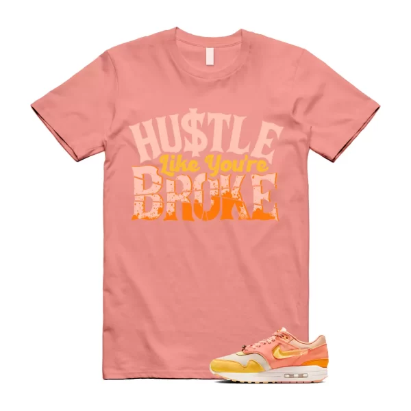 BROKE T Shirt to match Air Max 1 Puerto Rico Orange Frost Citron Pulse Coconut Jezsport.com