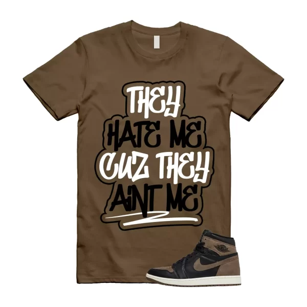 Palomino Sail 1 Metallic Gold Retro High OG Black T Shirt Match AINT ME, DZ5485-020 Jezsport.com