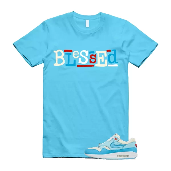 B2 T Shirt to match Air Max 1 Puerto Rico Barely Blue Gale Jezsport.com