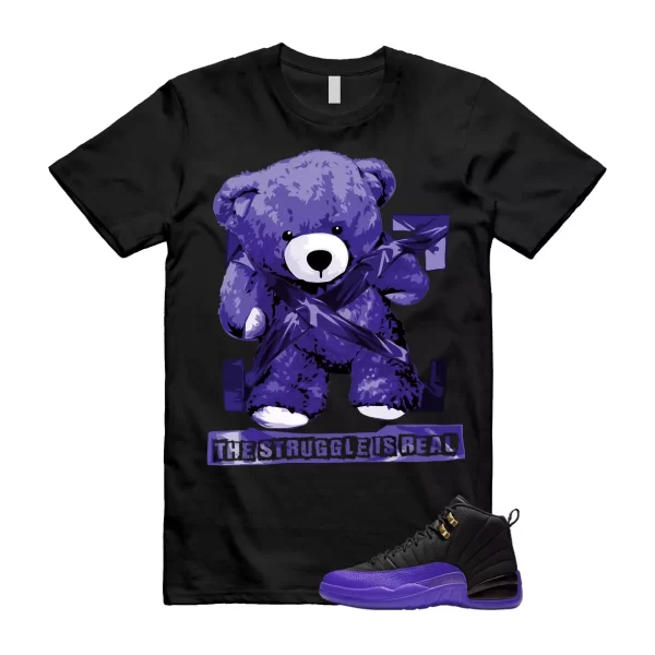 STRUG T Shirt to match 12 Retro Field Purple Black Taxi Jezsport.com