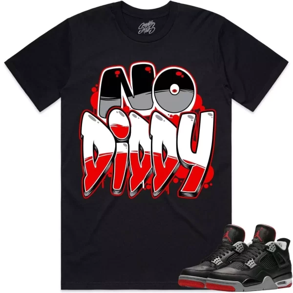 Jordan 4 Bred Reimagined 4s Shirt to Match - RED NODIDDY Jezsport.com