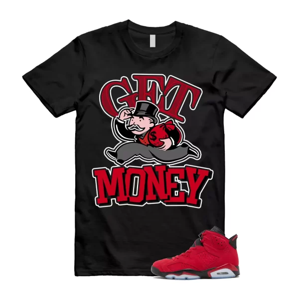 GM T Shirt to match 6 Retro Toro Bravo Varsity Red Black Jezsport.com