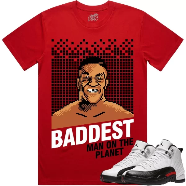 Jordan 12 Red Taxi 12s Shirt to Match - BADDEST Jezsport.com