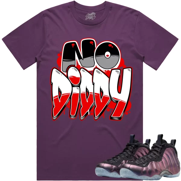 Eggplant Foamposites Shirt to Match - RED NODIDDY Jezsport.com