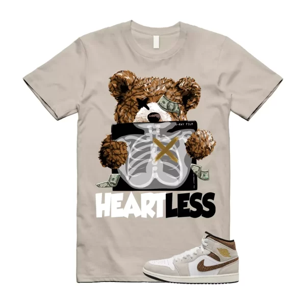 HEART T Shirt to match 1 Mid SE Brown Elephant Light Orewood British Tan Gold Jezsport.com