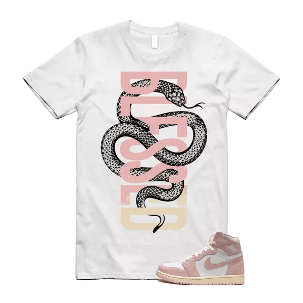 SNAKEB T Shirt to match Air Jordan 1 High OG WMNS Washed Pink Atmosphere Muslin Jezsport.com