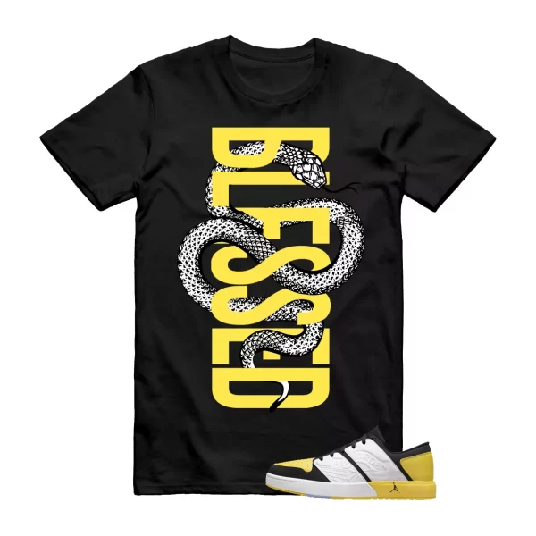 SNAKEB Shirt to match Jordan Nu Retro 1 Low Tour Yellow Hybrid Thunder Lightning Jezsport.com