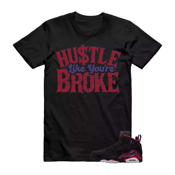 BROKE T Shirt to match Jordan MVP Raptors Black Dark Concord Uni Red Anthracite Jezsport.com