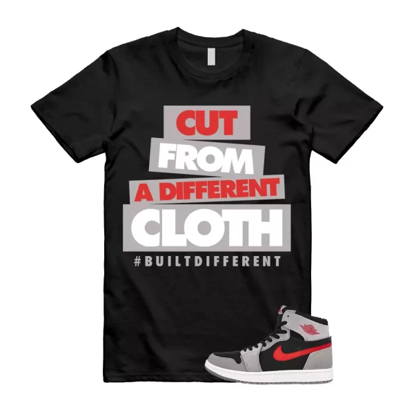 CLOTH T Shirt to match Air Jordan 1 High Zoom Comfort 2 Fire Red Cement Grey Jezsport.com