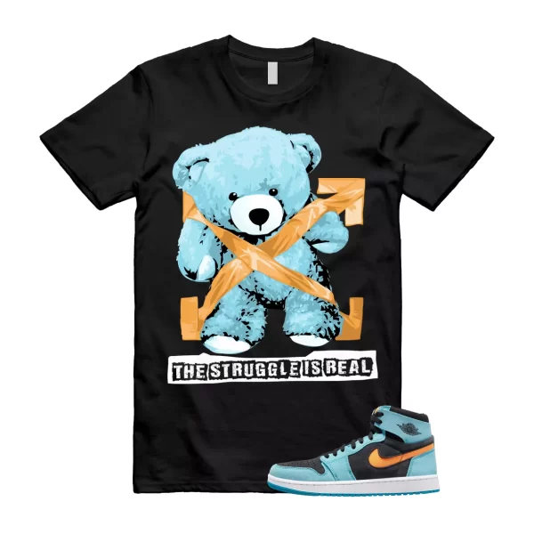 STRUG Shirt to match Air Jordan 1 High Zoom Comfort 2 Black Teal Bright Citrus Jezsport.com