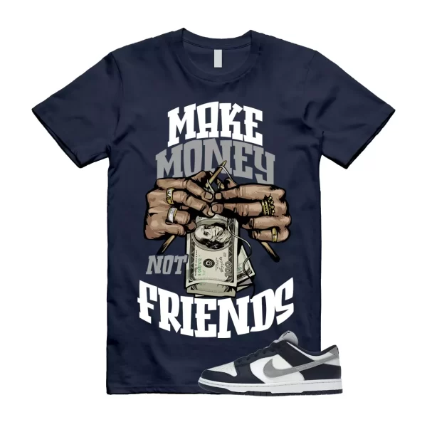 MM T Shirt to match N Dunk Low Midnight Navy Summit White Light Smoke Grey Jezsport.com