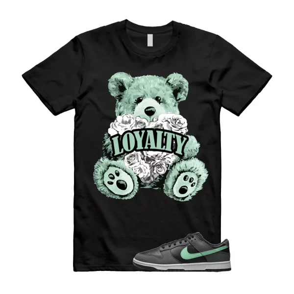 LYLTY T Shirt to match N Dunk Low Retro Green Glow Black Dark Grey White Jezsport.com