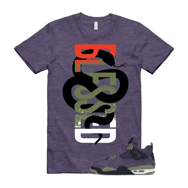 SNAKEB T Shirt to match Jordan 4 Canyon Purple Anthracite Alligator Skunk Orange Jezsport.com