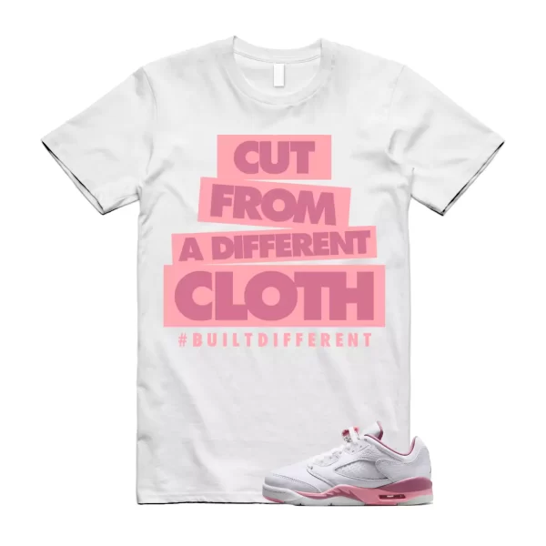 CLOTH T Shirt to match Air Jordan 5 Low GS Desert Berry White Coral Chalk Black Jezsport.com