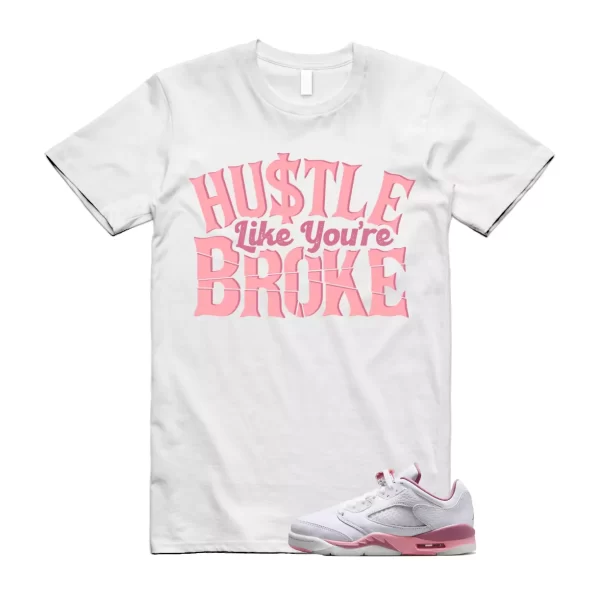 BROKE T Shirt to match Air Jordan 5 Low GS Desert Berry White Coral Chalk Black Jezsport.com