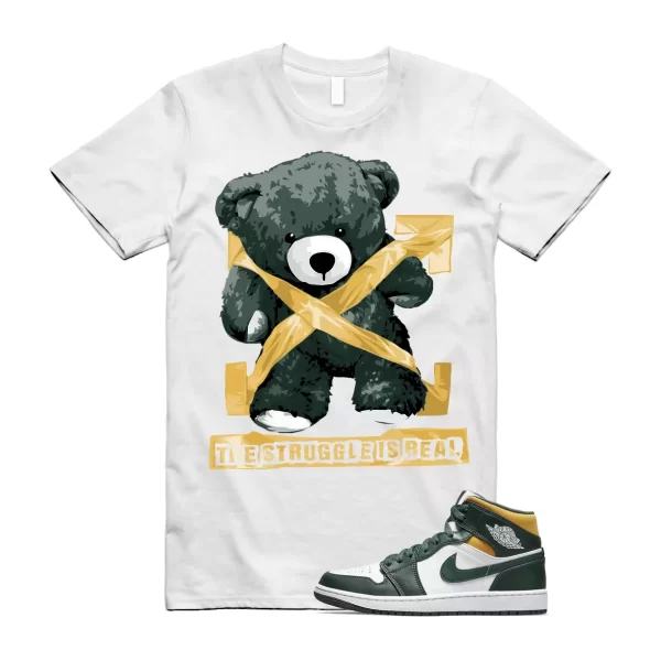 STRUG Shirt to match Jordan 1 Mid Sonic GS Dark Green Yellow Seattle Pine Noble Jezsport.com