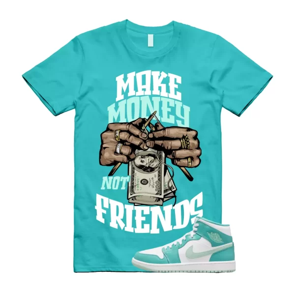 MM Shirt to match Jordan 1 Marine Green Washed Teal Mint Foam Tropical Twist Jezsport.com