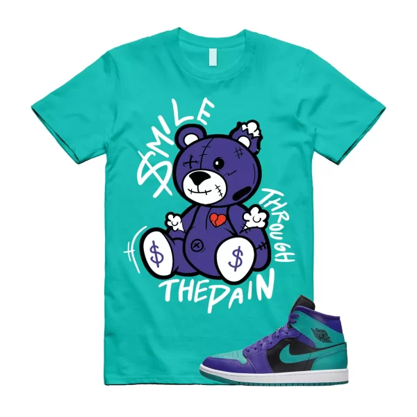 SM2 Shirt to match Jordan 1 Dark Concord New Emerald Teal Purple Grape Witness Jezsport.com