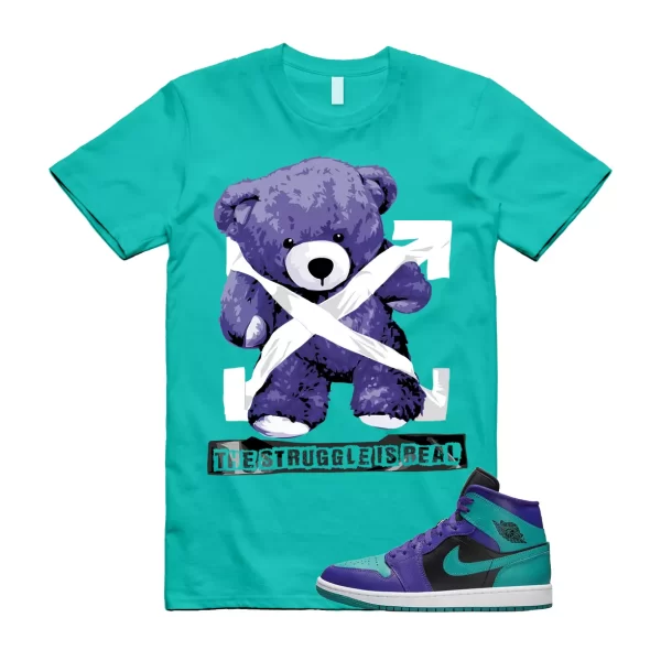 STRUG Shirt to match Jordan 1 Dark Concord New Emerald Teal Purple Grape Witness Jezsport.com