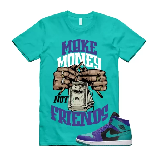 MM Shirt to match Jordan 1 Dark Concord New Emerald Teal Purple Grape Witness Jezsport.com