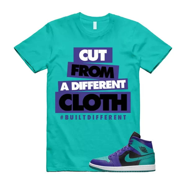 CLOTH Shirt to match Jordan 1 Dark Concord New Emerald Teal Purple Grape Witness Jezsport.com