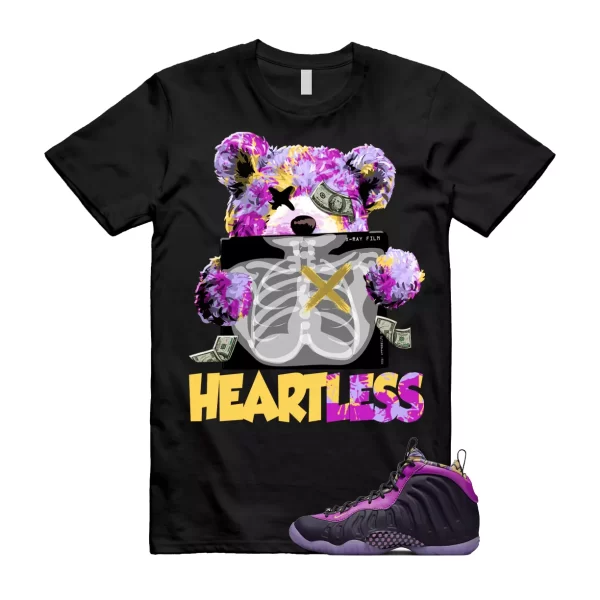 HEART Shirt to match Little Posite One Cave Purple Saturn Gold Vivid Black Foam Jezsport.com