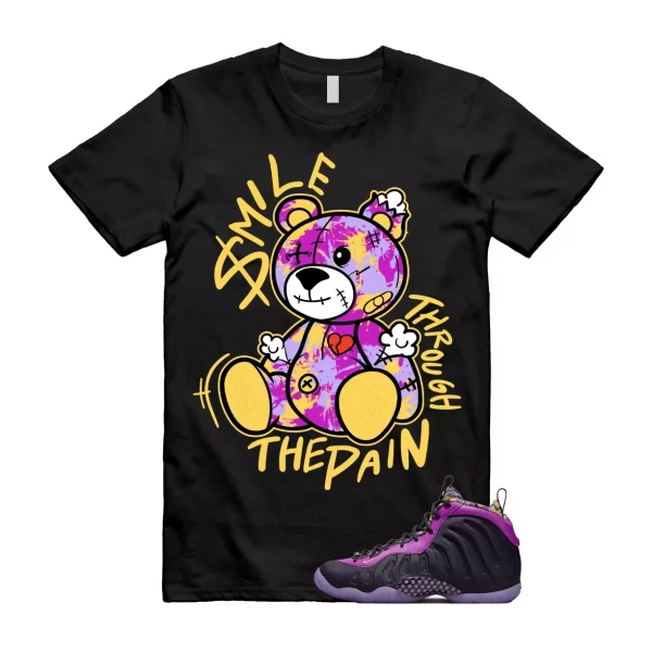 SM2 T Shirt to match Little Posite One Cave Purple Saturn Gold Vivid Black Foam Jezsport.com