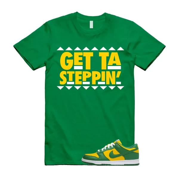 GET T Shirt to match N Dunk Low Brazil Varsity Maize Pine Green White SP OG Jezsport.com