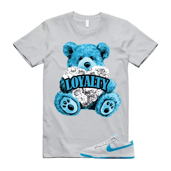 LYLTY T Shirt to match N Dunk Low Retro Pure Platinum Blue Grey Lightning White Jezsport.com