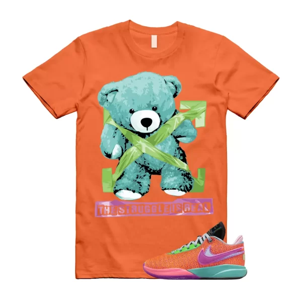 STRUG T Shirt to match LeBron 20 Chosen 1 Orange Purple Green Strike Hot Punch Jezsport.com