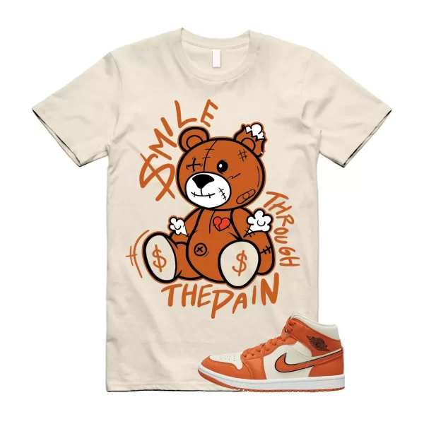 SM2 T Shirt to match Air Jordan 1 Mid SE WMNS Coconut Milk Sport Spice Sail Jezsport.com