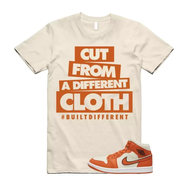 CLOTH T Shirt to match Air Jordan 1 Mid SE WMNS Coconut Milk Sport Spice Sail Jezsport.com