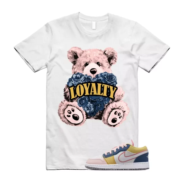 LYLTY T Shirt to match Air Jordan 1 Low GS Multi Canvas Coral Chalk French Blue Jezsport.com