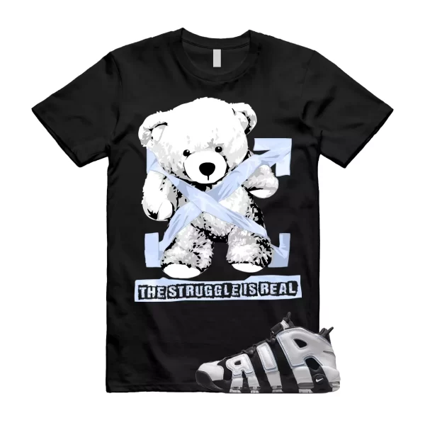 STRUG T Shirt to match N Air More Uptempo 96 Cobalt Bliss Black White MultiColor Jezsport.com