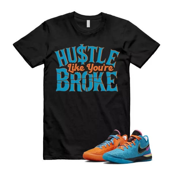 BROKE T Shirt to match N Zoom LeBron NXXT Gen I Promise Multi Color Blue Orange Jezsport.com