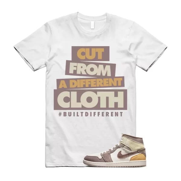 CLOTH T Shirt to match Air Jordan 1 Mid SE Craft Inside Out Taupe Haze Sail Gold Jezsport.com